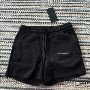 Alphalete Black Athletic Shorts with Drawstring Waistband